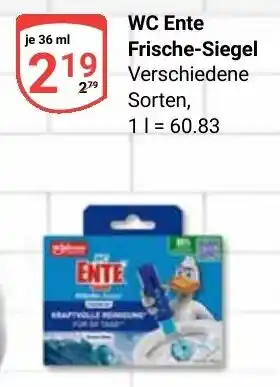Globus WC Ente Frische-Siegel Angebot