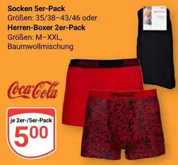 Globus Coca-Cola Socken 5er-Pack Angebot