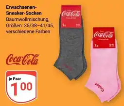Globus Coca-Cola Erwachsenen-Sneaker-Socken Angebot