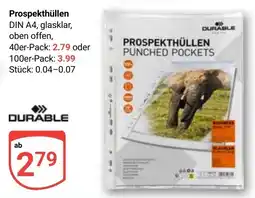 Globus Prospekthüllen DURABLE Angebot