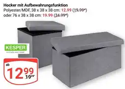 Globus Hocker mit Aufbewahrungsfunktion KESPER Angebot