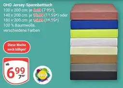 Globus OHO Jersey-Spannbettuch Angebot
