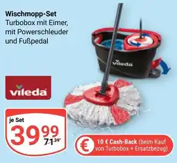Globus Wischmopp-Set Turbobox mit Eimer, mit Powerschleuder und Fußpedal Angebot