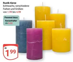 Globus Rustik Kerze Angebot