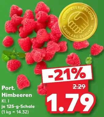 Port. Himbeeren