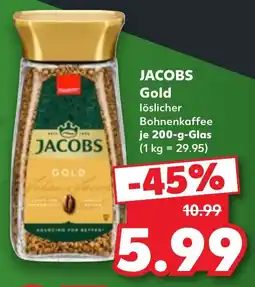 Kaufland Jacobs Gold lösl. Bohnenkaffee Angebot