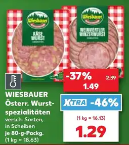 Kaufland Wiesbauer Österr. Wurst-spezialitäten Angebot