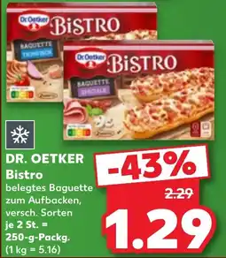 Kaufland DR. OETKER Bistro belegtes Baguette Angebot