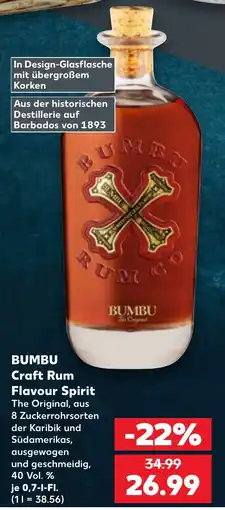 Kaufland BUMBUCraft Rum Flavour Spirit Angebot