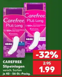 Kaufland Carefree Slipeinlagen Angebot