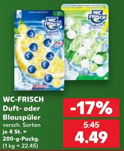 Kaufland WC-FRISCH Duft- oder Blauspüler Angebot