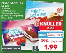 Kaufland Milch-Schnitte Angebot