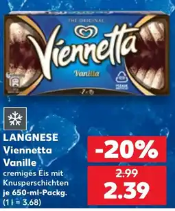 Kaufland LANGNESE Viennetta Vanille Angebot