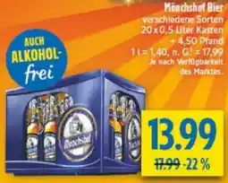 diska Mönchshof Bier Angebot