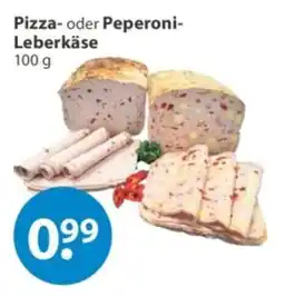 V Markt Pizza- oder Peperoni-Leberkäse Angebot