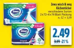 diska Zewa wisch & weg Küchentücher Angebot