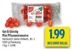 diska Gut & Günstig Mini Pflaumentomaten Angebot