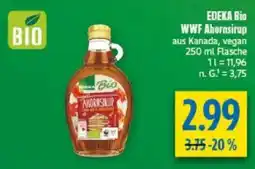 diska EDEKA Bio WWF Ahornsirup Angebot