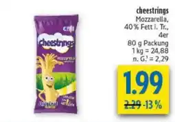 diska Cheestrings Mozzarella Angebot