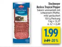 diska Stockmeyer Auslese Tropical Pepper Salami Angebot