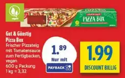 diska Pizza Box Frischer Pizzateig vegan Angebot