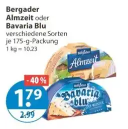 V Markt Bergader Almzeit oder Bavaria Blu Angebot