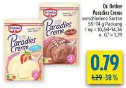 diska Dr. Oetker Paradies Creme Angebot