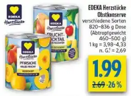 diska EDEKA Herzstücke Obstkonserven Angebot