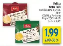 diska Melitta Kaffee Pads Angebot