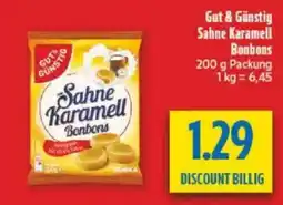diska Gut & Günstig Sahne Karamell Bonbons Angebot