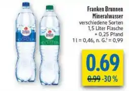diska Franken Brunnen Mineralwasser Angebot