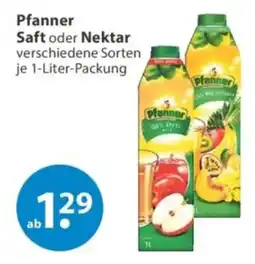V Markt Pfanner Saft oder Nektar Angebot