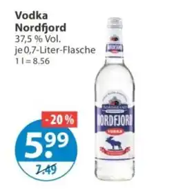 V Markt Vodka Nordfjord Angebot