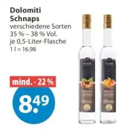 V Markt Dolomiti Schnaps Angebot