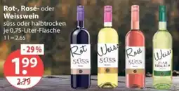 V Markt Rot-, Rosé- oder Weisswein Angebot