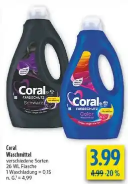 diska Coral Waschmittel Angebot