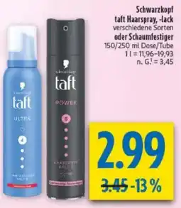 diska Schwarzkopf taft Haarspray Angebot