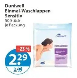 V Markt Duniwell Einmal-Waschlappen Sensitiv Angebot