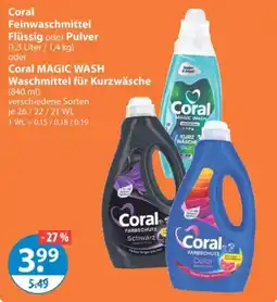 V Markt Coral Feinwaschmittel Angebot