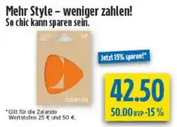 diska Zalando Wertstufe 50 € Angebot