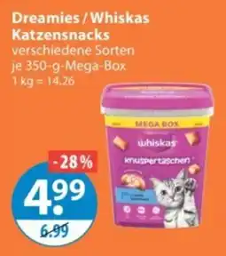V Markt Dreamies / Whiskas Katzensnacks Angebot