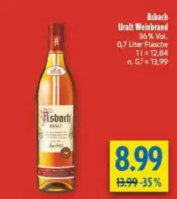 diska Asbach Uralt Weinbrand Angebot