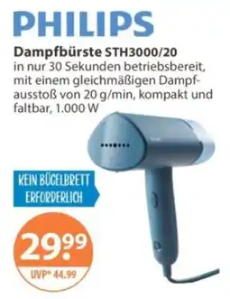 V Markt PHILIPS Dampfbürste STH3000/20 Angebot