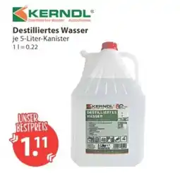 V Markt KERNDL Destilliertes Wasser Angebot
