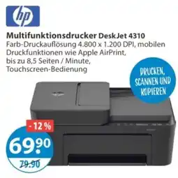 V Markt HP Multifunktionsdrucker DeskJet 4310 Angebot