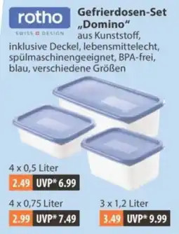 V Markt rotho Gefrierdosen-Set "Domino" Angebot