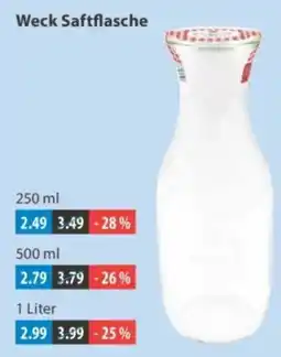 V Markt Weck Saftflasche Angebot