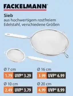 V Markt FACKELMANN Sieb Angebot