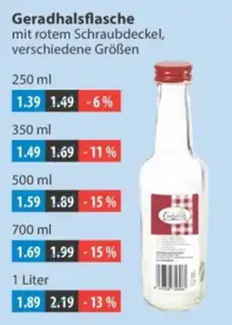 V Markt Geradhalsflasche Angebot