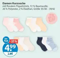 V Markt Damen Kurzsocke Angebot